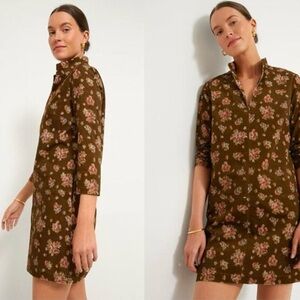 Tuckernuck NEW Hazel Bouquet Corduroy Clifton V-neckline Mini Dress XS